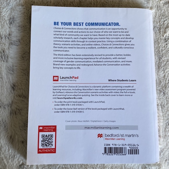 Macmillan Learning Choices & Connections Third Edition Book - Picture 2 of 10